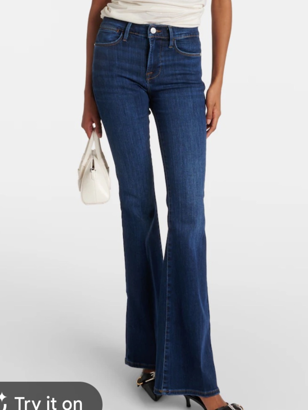 Frame Denim Dark Blue Le High Flare Jeans  | 29